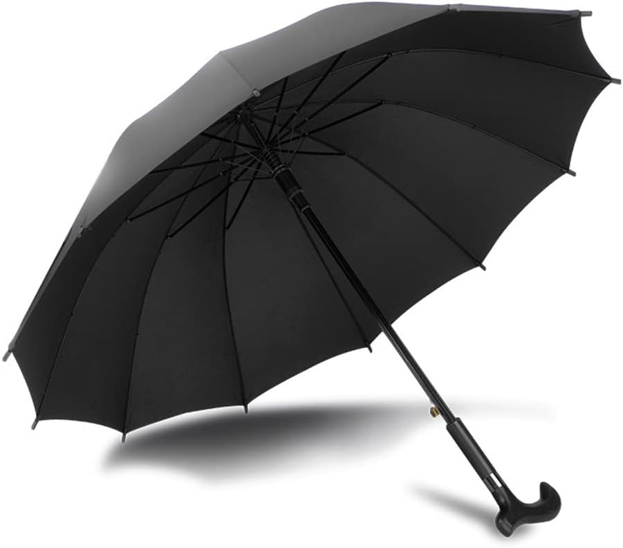 Walking Stick Umbrella Sun Umbrella Elderly Non-Slip Walking Stick Travel Multifunctional Walking Stick Umbrella Gift Walking Stick for Parents,C