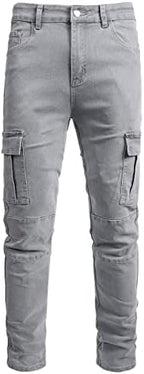 JUNBAOSS Men's Slim Fit Jeans Stretch Ripped Skinny Jeans for Men, Fashion Straight Leg Comfort Flex Waist Casual Pants