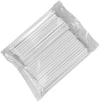50 Pack 4 Inch White Paper Lollipop Sticks, Cake Pop Sticks, Sucker Sticks for Cookies, Candy, Chocolate, and Cake Decorations (4mm Diameter)