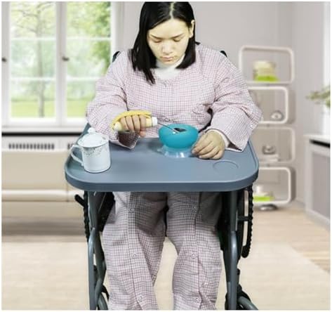 Wheelchair Lap Tray，Wheelchair Tray， Table Accessories with Cup Holder Portable Universal Trays Desk Fit for Manual Powered Or Electric Wheelchairs
