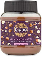 Biona Organic Milk Chocolate Hazelnut Spread 350g-2 Pack
