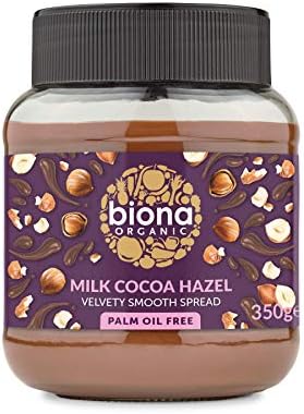Biona Organic Milk Chocolate Hazelnut Spread 350g-2 Pack