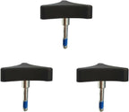 3Pcs Knob Replacement Part Universal for Rolling Walker Rollator, Foldable Rollator Walker, Hand Propelled Walker etc, Aluminum 3 Point Knob,Rollator Walker Medline Walker Parts Accessories