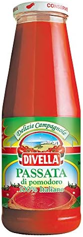 Divella Passata Tomato, 680 ml – 24 oz (pack of 4)
