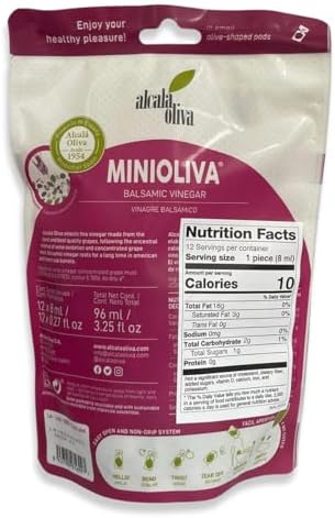 Mini Oliva - Balsamic Vinegar Single Serve - 3 Pouches of 12 Pods (36 Total, 0.27 fl oz Each)