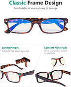 Eyekepper Spring Hinges UV Protection,Anti Glare,Anti Blue Rays,Scratch Resistant Lens Computer Reading Glasses Readers