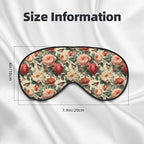 Roses and Butterflies 1 Print Double Side Sleep Eye Mask, Adjustable Night Eye Cover for Women Men
