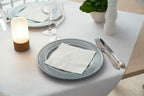 White 3-Ply Disposable Lunch Napkins, 125 Count – Paper Cocktail & Party Napkins for Weddings, Birthdays, Bars & Events, EU Made