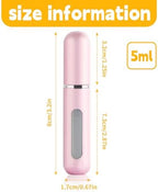 Perfume travel refillable,6Pcs 5ml Mini perfume bottle,Portable perfume bottles refillable for Women Men Small Mister Spray Bottle, for Travel and Outgoing