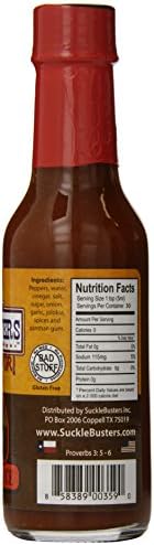 Suckle Busters Texas Heat Premium Pepper Sauce, Jolokia Ghost, 5 Ounce