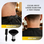 Barber Brush and Neck Duster Set - 2 Piece Professional Barber Brush Neck Duster for Hair Cutting, Cleaning, Hair Stylist Tools and Salon Supplies