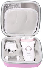 FBLFOBELI EVA Hard Case Compatible with Braun Silk-épil 7 SE7-041/SE7-141/Silk-épil 5 5-620/5 SE5-230/Silk-épil 9 9-890/9 9-880/9 9-720 Epilator Facial Hair Removal (Purple)