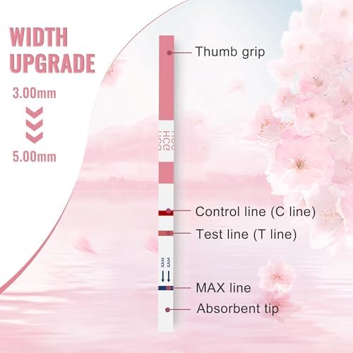 20 Pregnancy Test Strips for Early Detection 10 MIU/ml-Width of 5mm Home Test