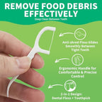 500 Count Dental Flossers Each Individually Wrapped, Floss Singles Bag, Travel Hotel Restaurant Office Car Dental Floss, Floss Picks Oral Care Teeth Clean Flat Wire