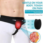 Hernia Belts for Men - Inguinal Hernia Support Truss with Removable Compression Pads - Adjustable Groin Strap for Left or Right Side - Post Surgery Pain Relief Guard, S/M