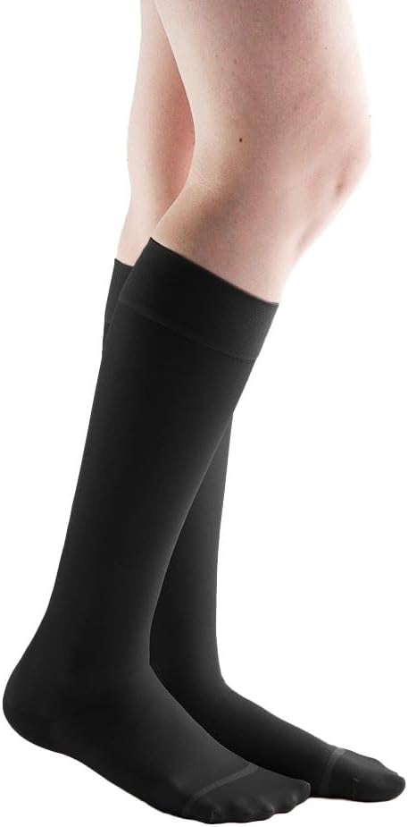Actifi Women's Sheer 8-15 mmHg Compression Stockings, Knee High, Closed Toe, Mild Support