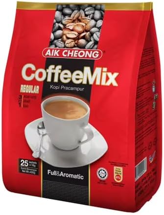 Aik Cheong Instant 3 in 1 Coffee Mix Campuran Minuman Kopi 600g. (20g.x30 Sachets)