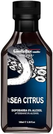The Goodfellas' smile Soothing Alcohol-FreeAftershave Splash/Tonic, Made in Italy, 100 ml, 3.38 oz (SEA CITRUS/Sea Air with Lemon)