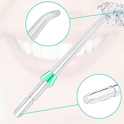 Nuanchu 8 Pieces Compatible with Waterpik Replacement Flossers Replacement Tips, Classic Jet Tips Flosser Refill Heads Replacement Heads for Water Toothpick (Classic Jet Tips)