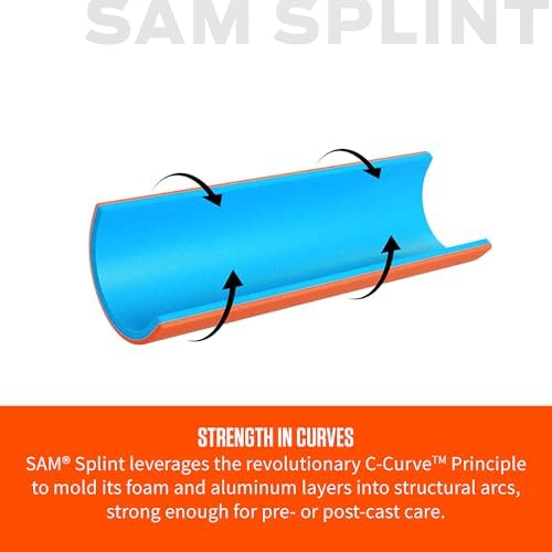 Sam Splint, 36", Orange & Blue
