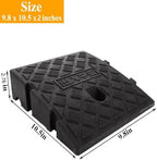 QTLCOHD 4 Pack Curb Ramps 2" Rise Height Heavy Duty Driveway Curb Ramp Portable Threshold Ramps Track Ramps Small Step Ramps for Cars, Wheelchairs, Bikes,Motorcycles