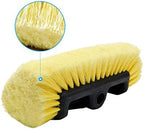 CARCAREZ 10" Car Wash Brush Head with Soft Bristle for Auto RV Truck Boat Camper Exterior Washing Cleaning, Yellow (1, 10" PRO MAX)