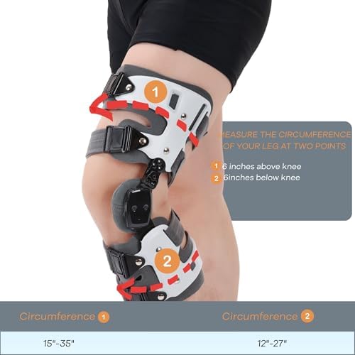 OA Unloader Knee Brace, OA Knee Brace Medial or Lateral Osteoarthritis Unloader Knee Support for Arthritis Pain Bone on Bone Knee Joint Pain and Degeneration (Right)
