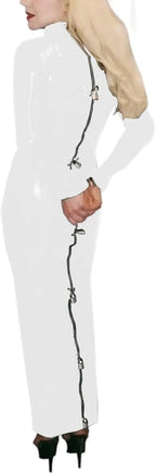 Lockable Costume Lockable Dress Bag Wear Male Women Night Club Wear,White,S