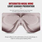 Sleep Mask, 3D Deep Contoured Eye Covers for Sleeping, 99% Block Out Light Eye Mask,Zero Pressure Cup Blindfold for Men Women, with Adjustable Strap for Sleeping, Yoga, Traveling (Pink)