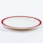 NRS Healthcare Red Small Rimmed Plate