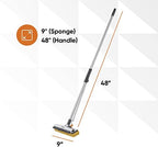 Superio Sponge Mop, Butterfly Squeeze Mop for Tile, Laminate, Bathroom, Kitchen, Garage Floors Commercial/Industrial (Full Mop)