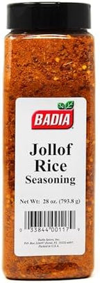 Badia Jollof Rice Seasoning, 28 oz – African Blend of Tomato, Peppers, Onion & Spices, Bold Savory Flavor, Gluten Free