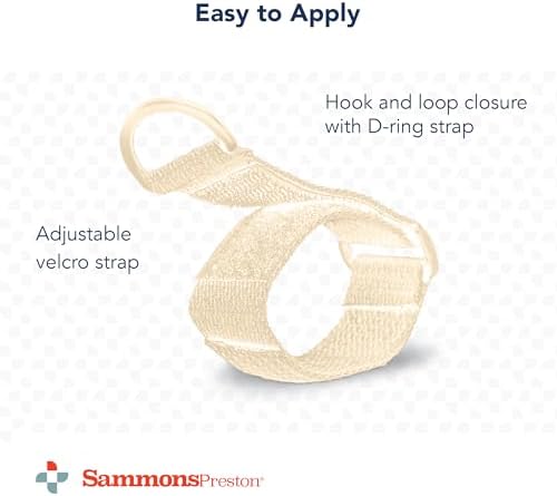 CFS 61286 Sammons Preston Heavy-Duty Utensil Holder, Universal Hand Strap and Cuff for Weak Grip, Limited Mobility, Size Large/X-Large Measures 3 3/4"-4 3/4" Across Knuckles
