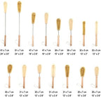 2 pcs Extra Long Nylon Bottle Brushes (24 inch), with Beech Wood Handle, Bendable Head, Kitchen Brushes with Extended Handle, for Long Narrow Neck Bottles, Gallon Water Jug, Big Vessels