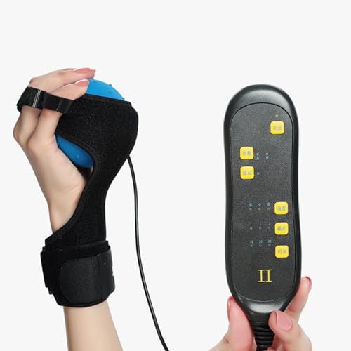 Stroke Hemiplegia Fingers Recovery Massage Ball, Electric Heating Finger Massage Exercise Ball for Therapy Rehabilitation Spasm Dystonia Hemiplegia Finger Training