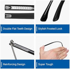 2 Pairs Glasses Repair Arm Legs 2 Styles Black Glasses Legs Replacement Eyewear Fix Adjustment Accessories Eyeglasses Repair Leg Sunglasses Eyeglasses Frame Temple Accessory (Double Teeth)
