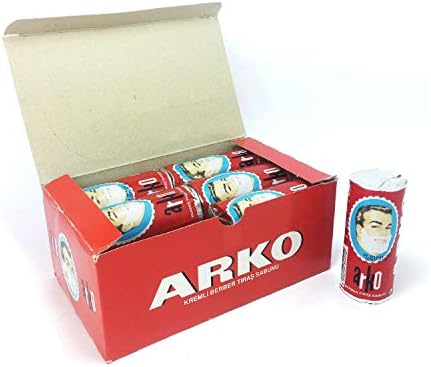 Arko Shaving Cream Soap Stick - 12 Pieces by EVYAP