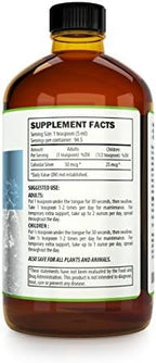 Kaiame Naturals Colloidal Silver, Ionic Silver Solution, 10 PPM, Large 16 oz Glass Bottle, Natural Immune Support Supplement, Safe for Adults, Children, and Pets