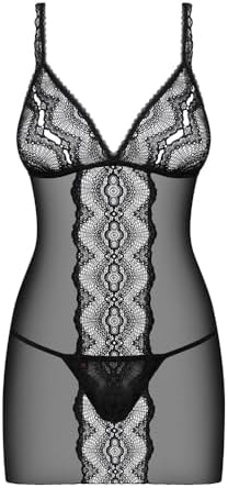 Obsessive Lucita Shirt & Thong Black L/XL