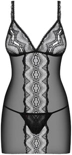 Obsessive Lucita Shirt & Thong Black L/XL