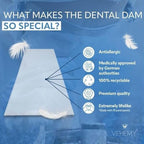 Dental Dams 3-Pack, Latex-Free Oral Dams, Hypoallergenic Oral Barrier, Free of Flavors and Toxic Materials, Lightweight for Optimal Sensation, Designed for Your Safety (3)