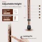 GYMAX Walking Stick Chair Combo, Folding Cane Seat with LED Light, Massage Seat Board & Ergonomic Handle, Adjustable Anti-Skid Walking Stick with Stool, Lightweight Outdoor Travel Rest Stool