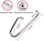 Glass Door and Window Handles 304 Stainless Steel Push Pull Door Handle for Glass Door, Bathroom Sliding Glass Door Handle Set - Replace Old or Damaged Door Handles