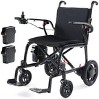 22lbs Lightweight Electric Wheelchair – Carbon Fiber Remote Control Wheelchair with Dual Batteries, Foldable Electric Wheelchair for Adults, Airline Approved for Travel and Daily Use