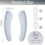 Thick and Elastic Toilet Seat Cover – Washable & Reusable with Double-Sided Hook and Loop Fastener for Easy Attachment – Cushioned Mat with Thick Sponge for Extra Comfort (Blue)
