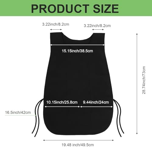 Unisex Cobbler Apron with 3 Pockets, 1pc Womens Apron Vest Style Haircut Work Aprons for Cooking, Laundry