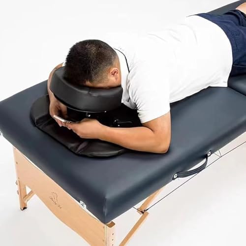 Adjustable Massage Headrest for Table Bed Mattress With Face Cradle Pad - Head Support for Face Down Therapy After Eye Surgery - Cushioned Equipment