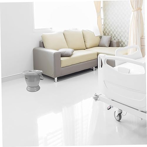 Portable Plastic Bedpan Lid Thickened Household Spittoon Night Urine Pot for Adults and Pregnant Women