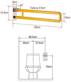 Bath Handle Towel Rail Handle Grab Bars Collapsible Safety Rail Handrails Support Anti Slip Aid Handrail for Elder Bathroom Arm Towel Rail