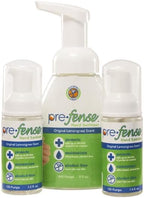 Foam Hand Sanitizer Starter Kit - Kills 99.9% of Common Germs - Alcohol-Free - Moisturizing, Non-Skin Drying, Water-Based Formula - Made in USA -Lemongrass Scent - 2x 1.5oz & 1x 8oz Bottles